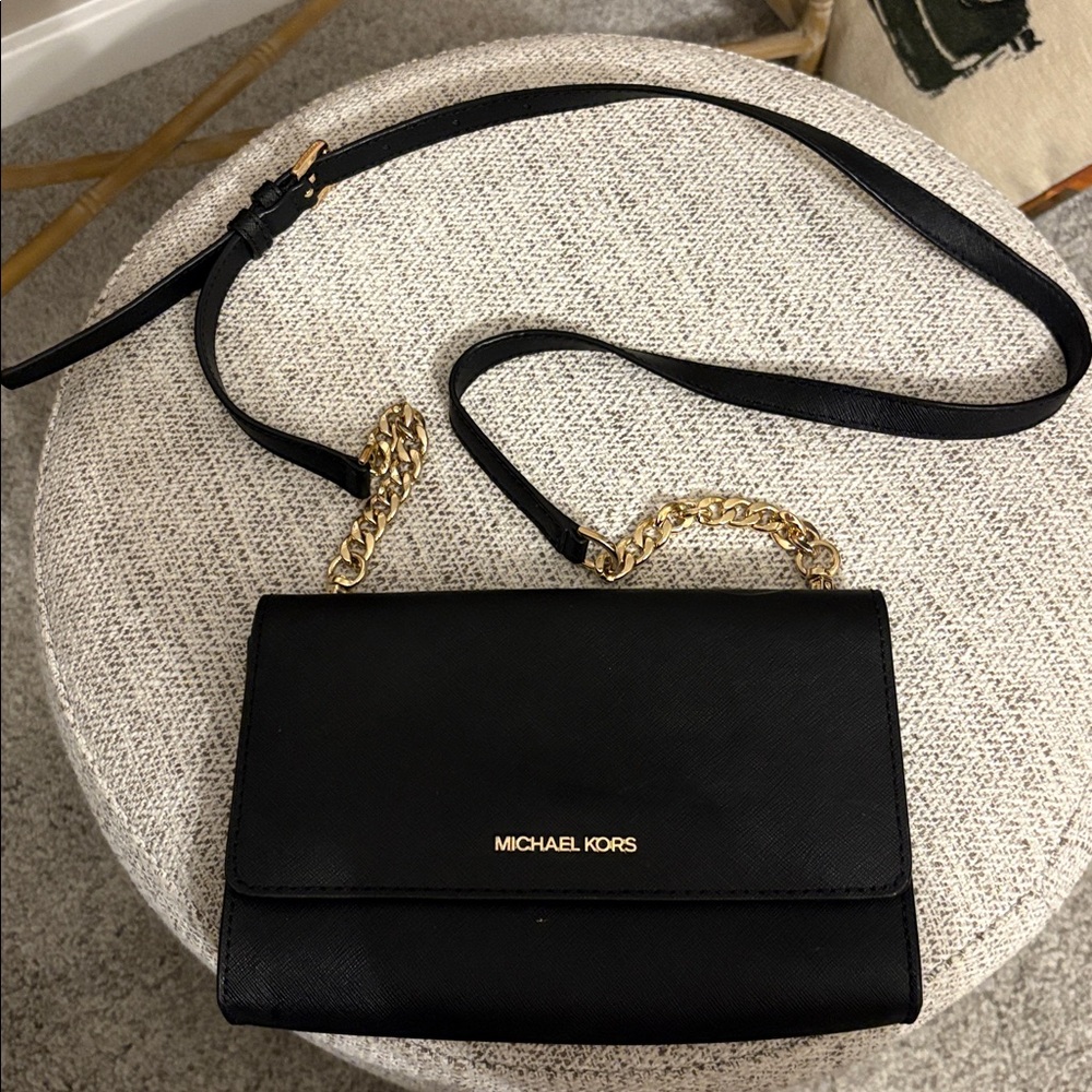Black Purse with Wristlet Clutch Michael Kors
